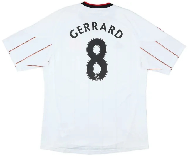 adidas 2010-11 Liverpool Away Shirt Gerrard #8 - 5/10 - (L)