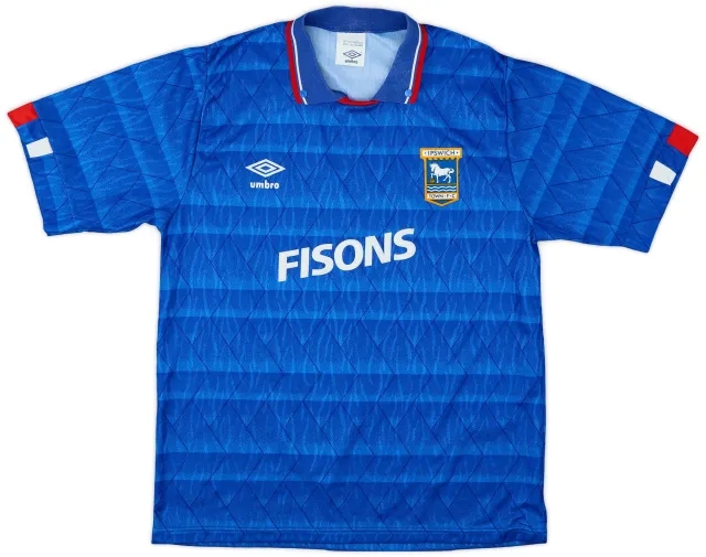 Umbro 1989-92 Ipswich Home Shirt - 9/10 - (M)