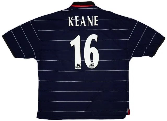 Umbro 1999-00 Manchester United Away Shirt Keane #16 - 9/10 - (XXL)
