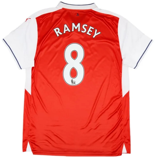 Puma 2016-17 Arsenal Home Shirt Ramsey #8 - 9/10 - (XL)