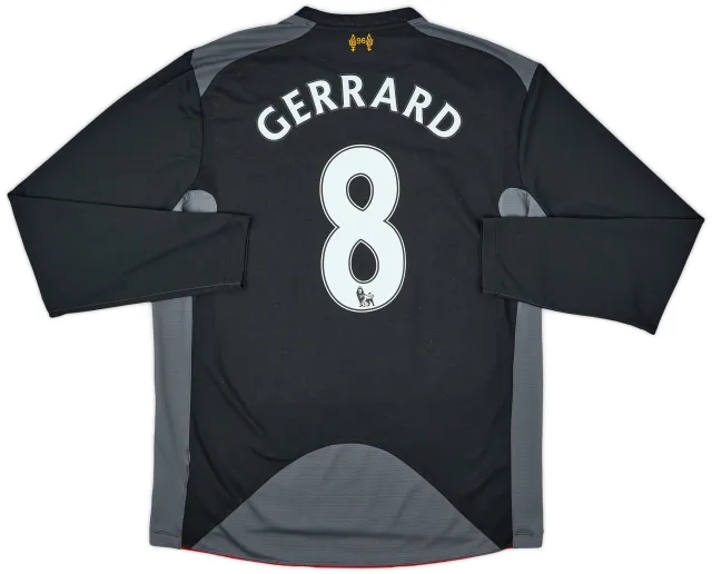 2012-13 Liverpool Away L/S Shirt Gerrard #8 - 7/10 - (L)