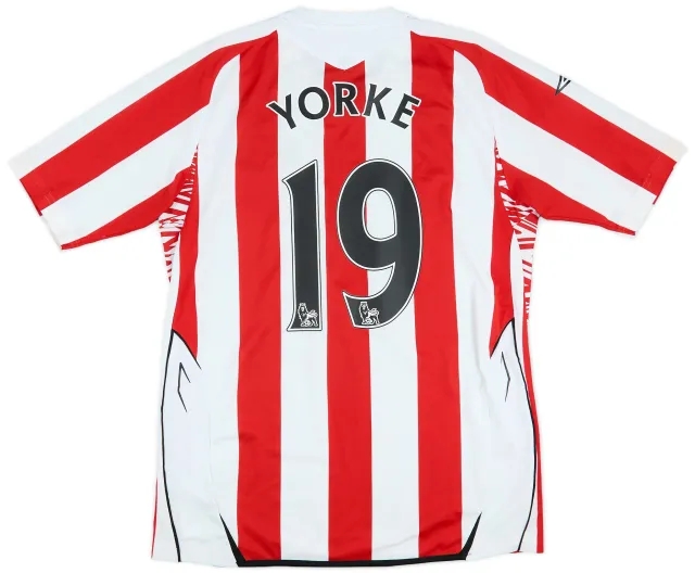 Umbro 2008-09 Sunderland Home Shirt Yorke #19 - 7/10 - (M)