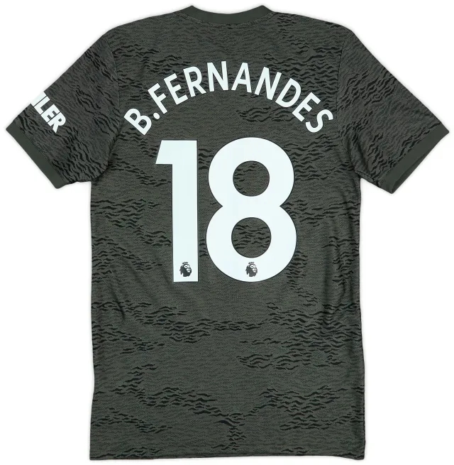 adidas 2020-21 Manchester United Away Shirt B. Fernandes #18 - 9/10 - (XS)