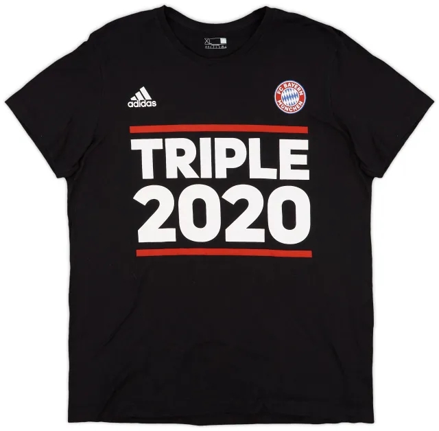2020-21 Bayern Munich adidas 'Triple 2020' Cotton Tee - 9/10 - (XL)