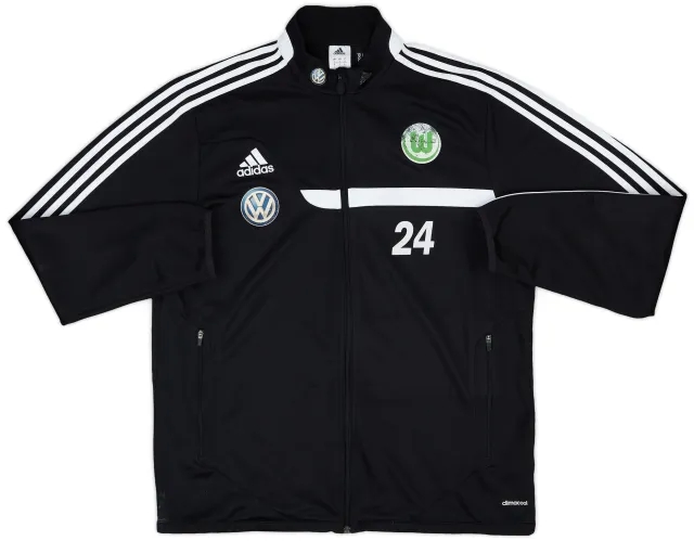 2013-14 Wolfsburg adidas Player Issue Track Jacket #24 - 5/10 - (L)