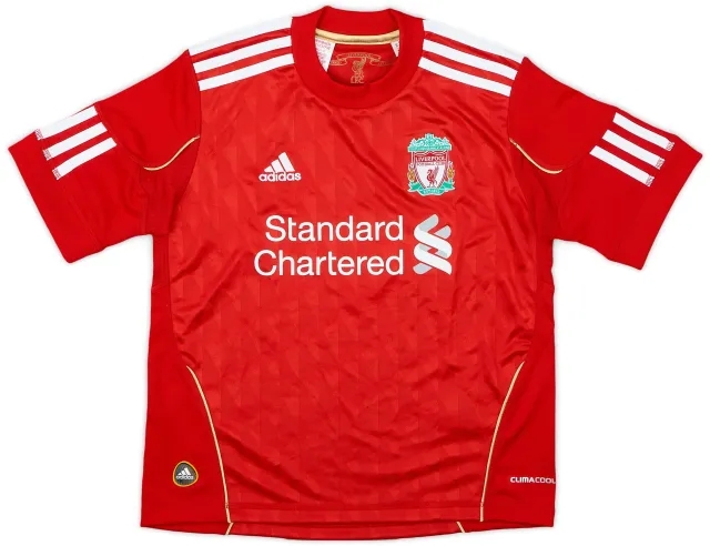adidas 2010-12 Liverpool Home Shirt - 9/10 - (7-8 Years)