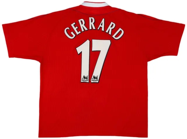 Reebok 2000-02 Liverpool Home Shirt Gerrard #17 - 6/10 - (XL)