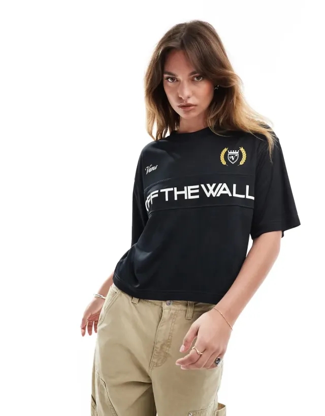Vans Stevies Sports Jersey In Black
