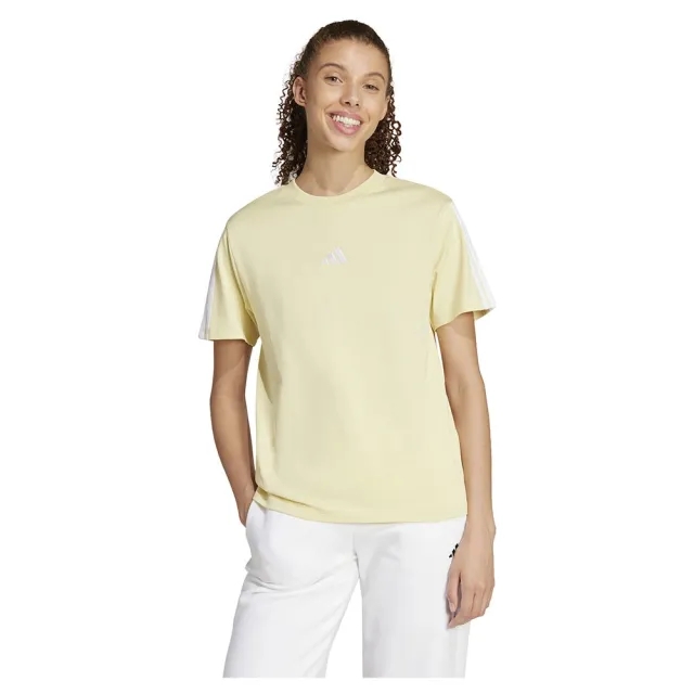 Adidas Essentials 3 Stripes Cotton Short Sleeve T-shirt