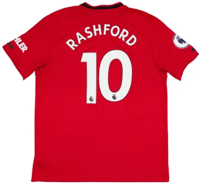 adidas 2019-20 Manchester United Home Shirt Rashford #10 - 5/10 - (XL)
