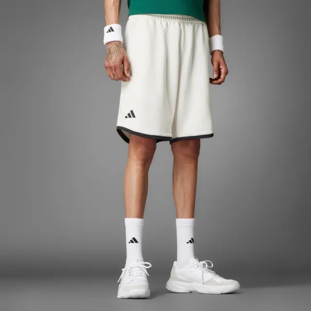 Adidas Performance Adidas Heritage Tennis Shorts In Chalk White