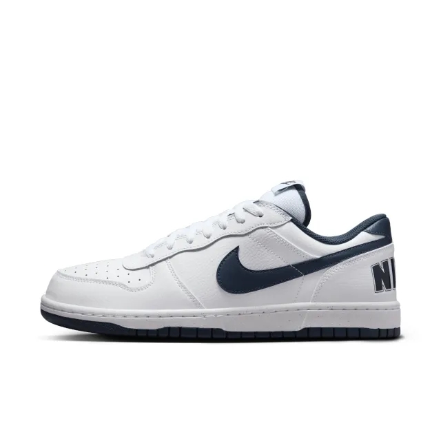 Nike big low trainers in white & navy