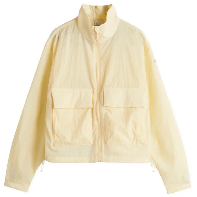 Columbia Women's Paracutie Cropped Windbreaker Lemon Wash