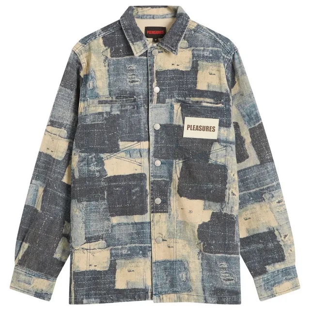 Pleasures Men's Boro Work Jacket Indigo