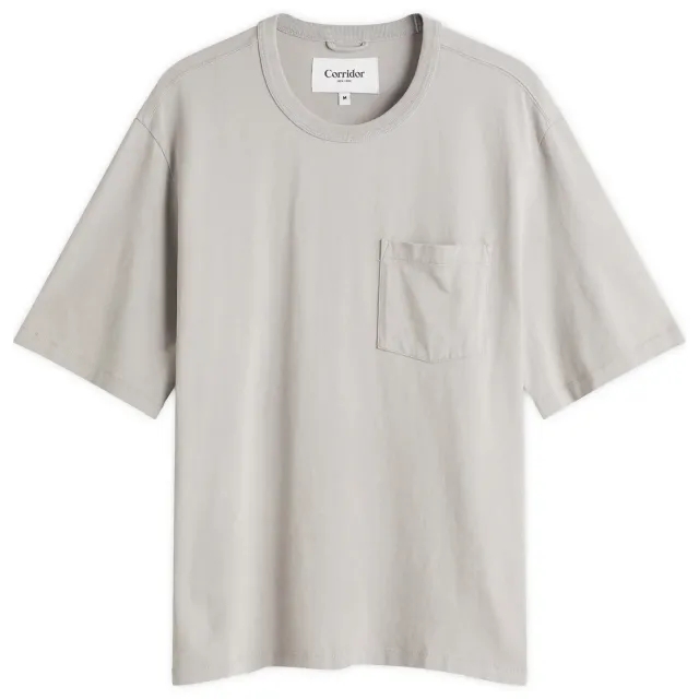 Corridor Men's Garment Dye T-Shirt Oyster Grey
