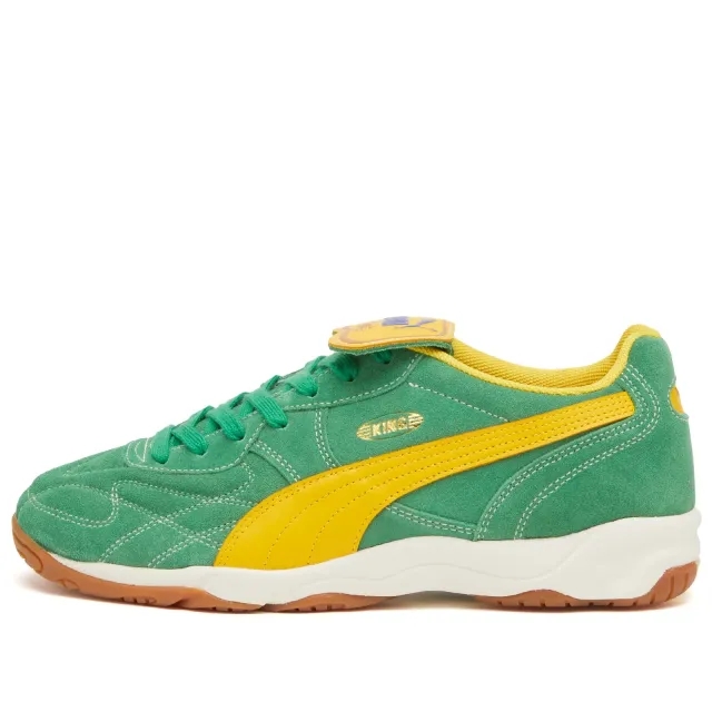 PUMA King Indoor Royalty Sneakers Unisex, Archive Green/Yellow Sizzle