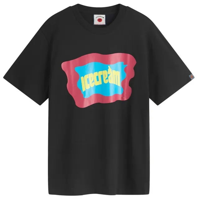 ICECREAM Block Logo T-Shirt, Black