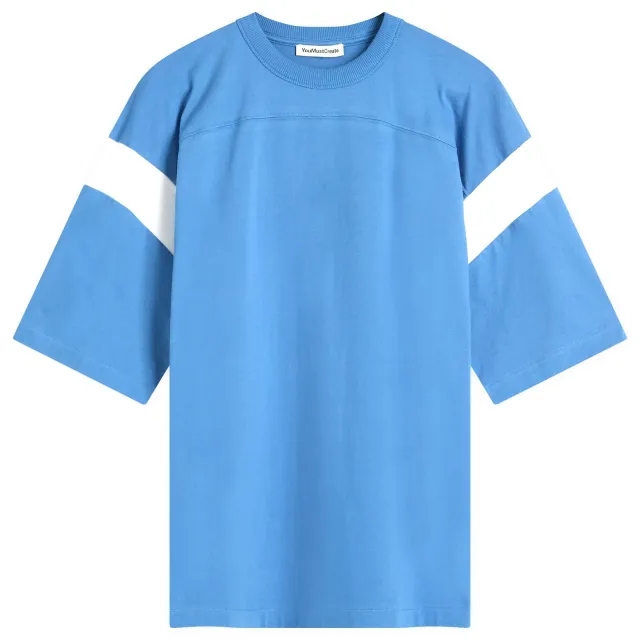 YMC Women's Skate T-Shirt Blue/White
