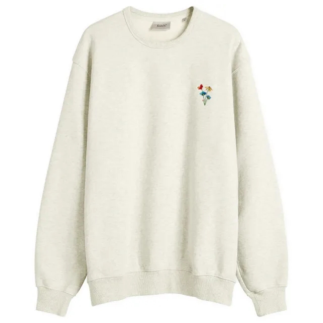 Foret Men's Noon Element Crew Sweatshirt Snow Melange
