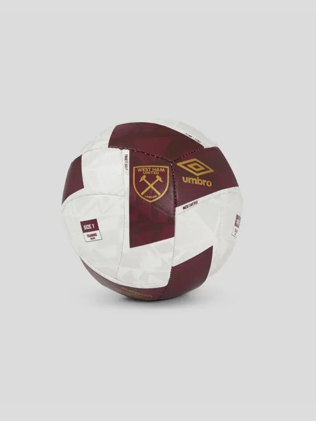 Castore West Ham United Neo Swerve Mini Size 1 Ball - White