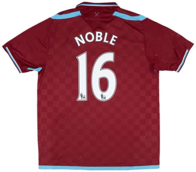 Umbro 2009-10 West Ham Home Shirt Noble #16 - 5/10 - (L)