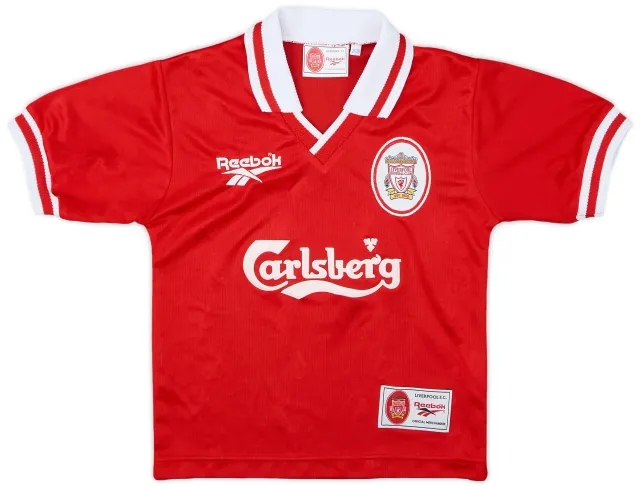 Reebok 1996-98 Liverpool Home Shirt - 9/10 - (6-7 Years)
