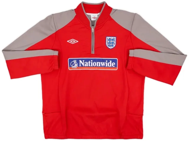 2010-11 England Umbro 1/4 Zip Sweat Top - 9/10 - (XL)