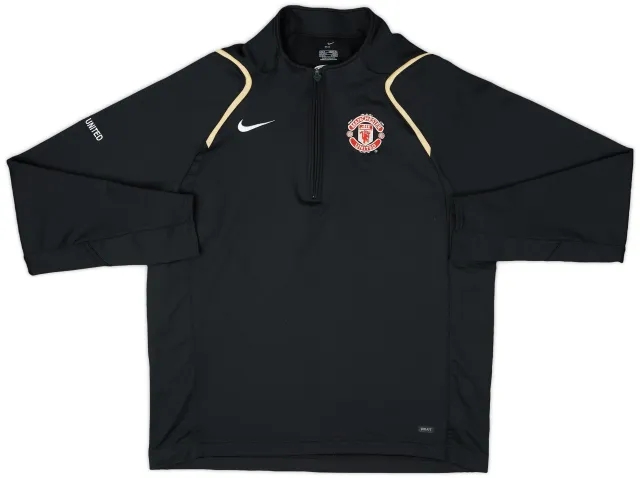 2006-07 Manchester United Nike 1/4 Zip Training Top - 9/10 - (M)