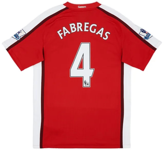 Nike 2008-10 Arsenal Home Shirt Fabregas #4 - 7/10 - (S)