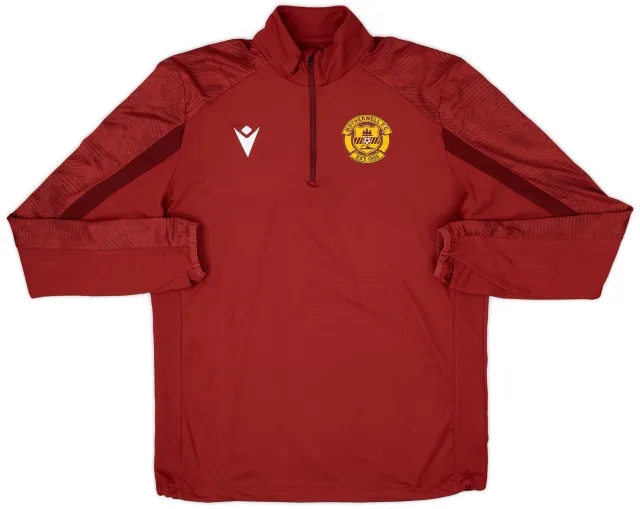 2020-21 Motherwell Macron 1/4 Zip Training Top - 9/10 - (M)