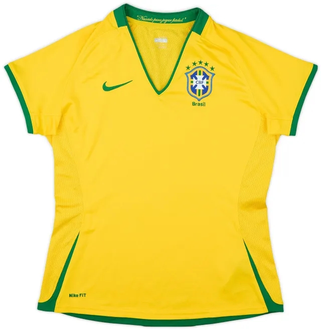 Nike 2008-10 Brazil Home Shirt - 8/10 - (Women's L)