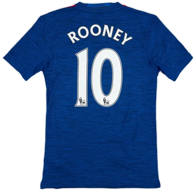 adidas 2016-17 Manchester United Away Shirt Rooney #10 - 8/10 - (XS)