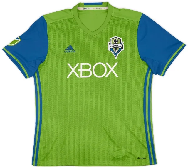 adidas 2016 Seattle Sounders FC Home Shirt - 7/10 - (L)