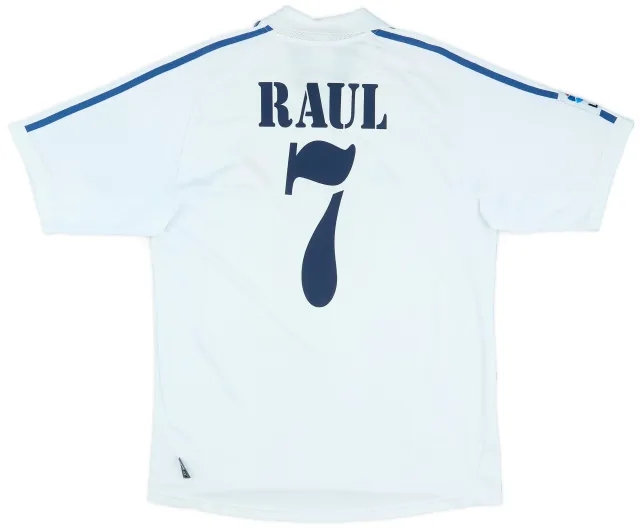 adidas 2001 Real Madrid Home Shirt Raul #7 - 6/10 - (M)