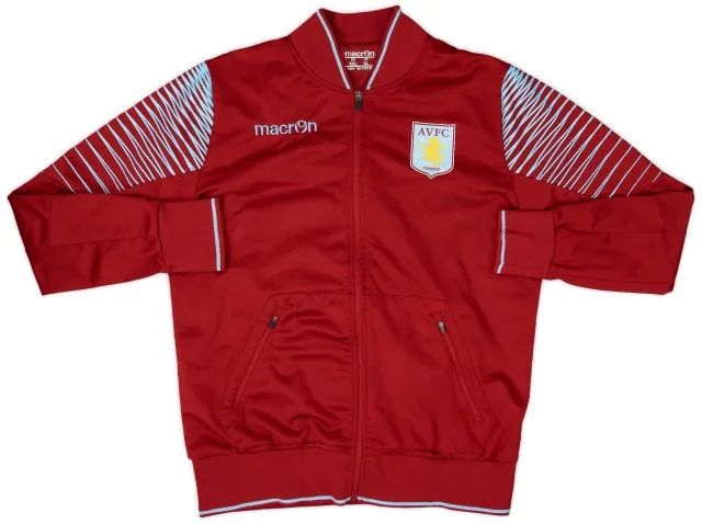 2014-15 Aston Villa Macron Track Jacket - 8/10 - (XL)