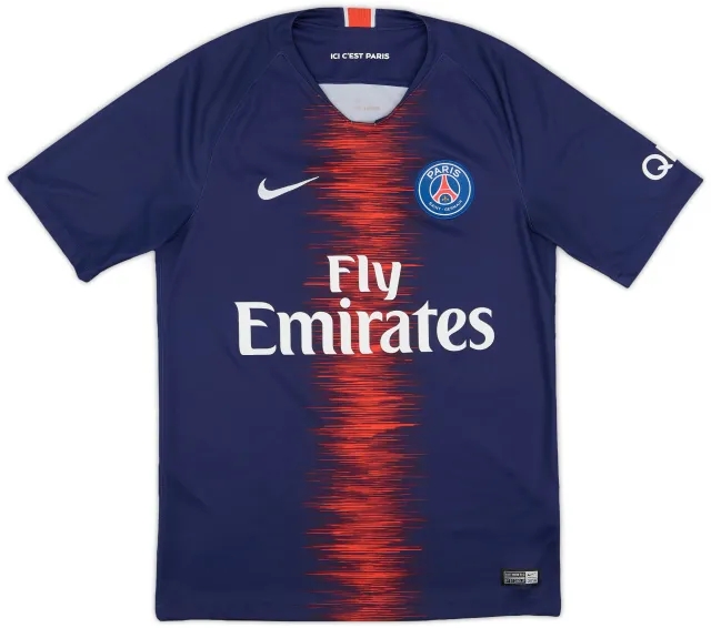 Nike 2018-19 Paris Saint-Germain Home Shirt Mbappe #7 - 9/10 - (S)