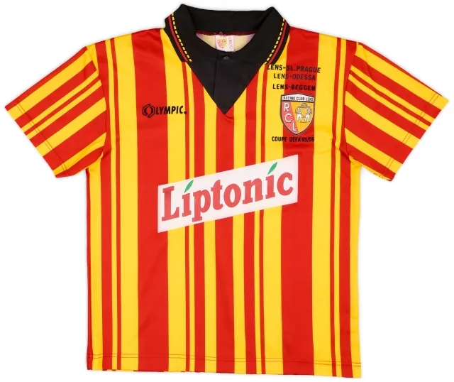1995-96 Lens 'Coupe UEFA 95/96' Home Shirt - 8/10 - (M)