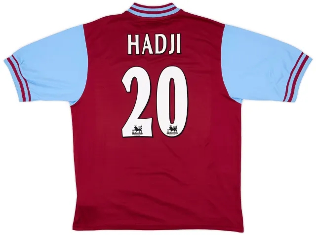 Diadora 2002-03 Aston Villa Home Shirt Hadji #20 - 8/10 - (L)
