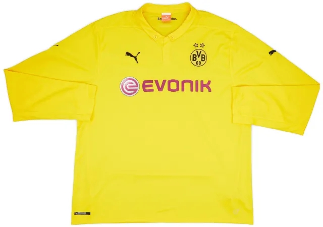 Puma 2014-15 Dortmund CL Home L/S Shirt - 7/10 - (3XL)