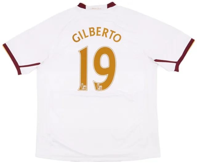 Nike 2007-08 Arsenal Away Shirt Gilberto #19 - 7/10 - (XL)