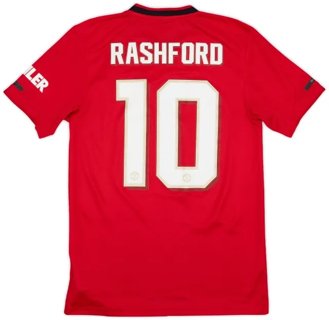 adidas 2019-20 Manchester United Home Shirt Rashford #10 - 9/10 - (S)
