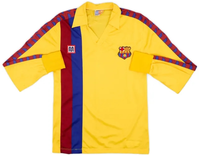 Meyba 1984-89 Barcelona Away L/S Shirt - 6/10 - (XS)