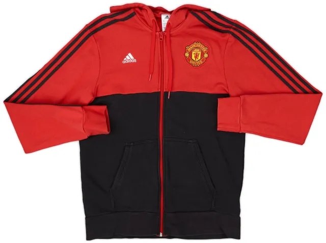 2017-18 Manchester United adidas Hooded Track Jacket - 7/10 - (M)