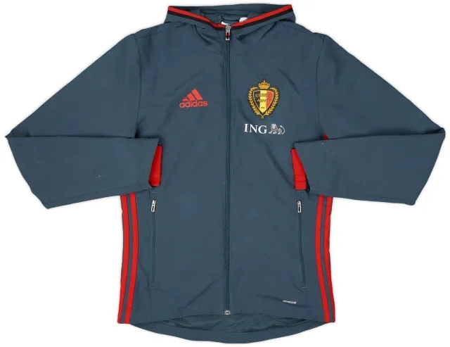2015-16 Belgium adidas Hooded Track Jacket - 8/10 - (XS)