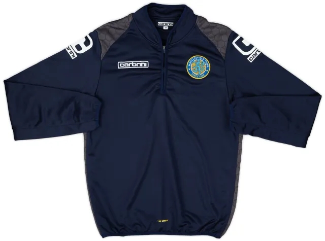 2013-14 Macclesfield Town Carbrini 1/4 Zip Training Top - 8/10 - (M)