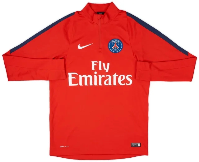 2016-17 Paris Saint-Germain Nike 1/4 Zip Training Top - 6/10 - (S)