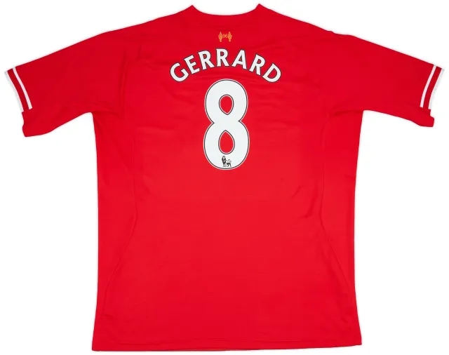 2013-14 Liverpool Home Shirt Gerrard #8 - 6/10 - (3XL)