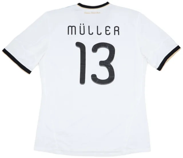 adidas 2010-11 Germany Home Shirt Muller #13 - 5/10 - (3XL)