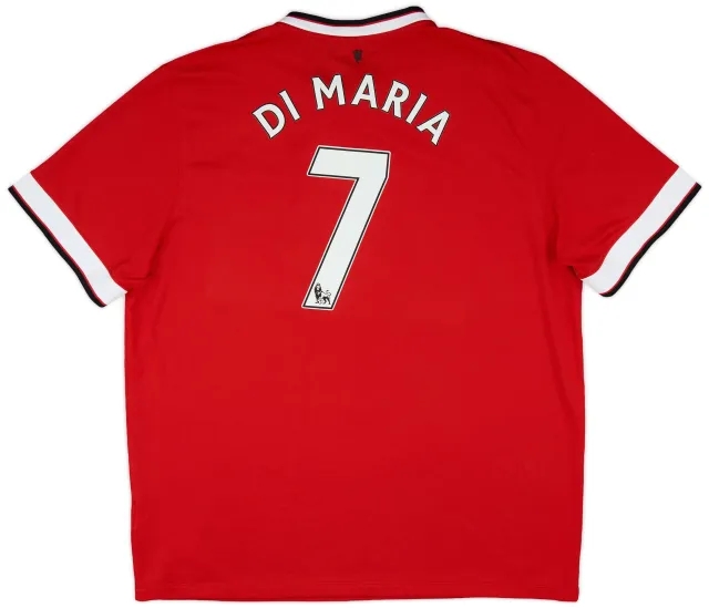 Nike 2014-15 Manchester United Home Shirt Di Maria #7 - 8/10 - (XXL)