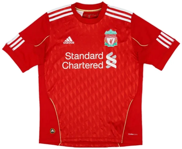 adidas 2010-12 Liverpool Home Shirt - 7/10 - (L.Boys)